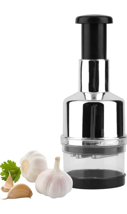 Stainless Steel Onion Chopper - Manual Handheld Nut & Vegetable Chopper